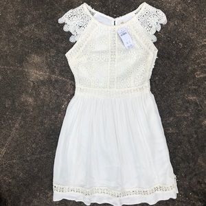Cream lace Hollister dress 👗 size 1